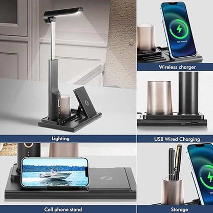 3 In 1 Multifunctional Office Desk Light with Wireless Charger - smartgizmoshop