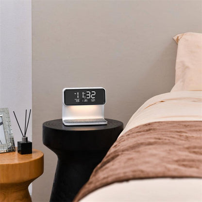 3 In 1 Bedside Lamp, Alarm Clock and Phone Charger - smartgizmoshop