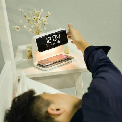 3 In 1 Bedside Lamp, Alarm Clock and Phone Charger - smartgizmoshop