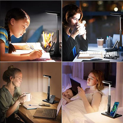 3 In 1 Multifunctional Office Desk Light with Wireless Charger - smartgizmoshop