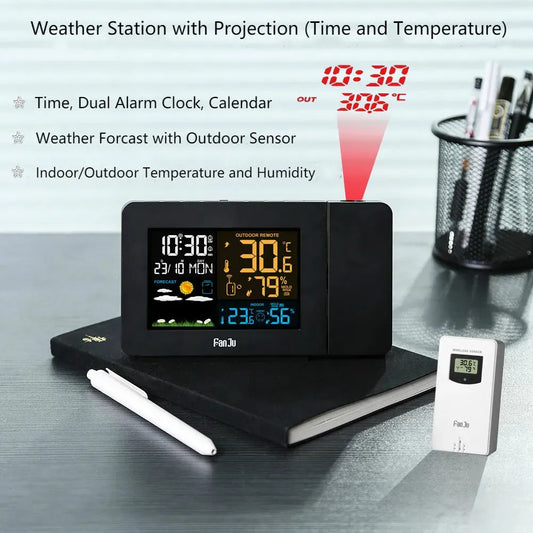 Weather Station with Projection Alarm Clock