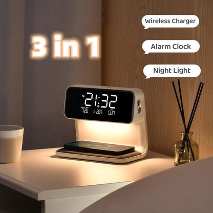 3 In 1 Bedside Lamp, Alarm Clock and Phone Charger - smartgizmoshop