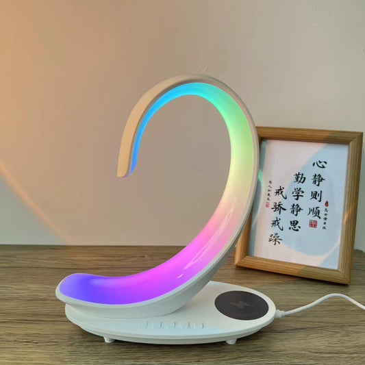 Multi-functional Wireless Charger- Speaker - Colorful Light - smartgizmoshop