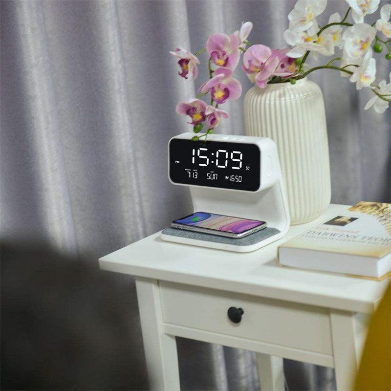 3 In 1 Bedside Lamp, Alarm Clock and Phone Charger - smartgizmoshop