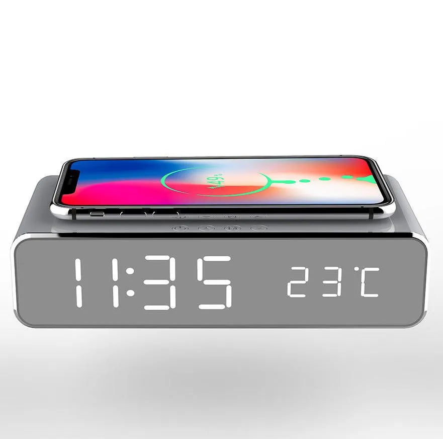 Multifunctional Phone Wireless Charger with Alarm Clock - smartgizmoshop