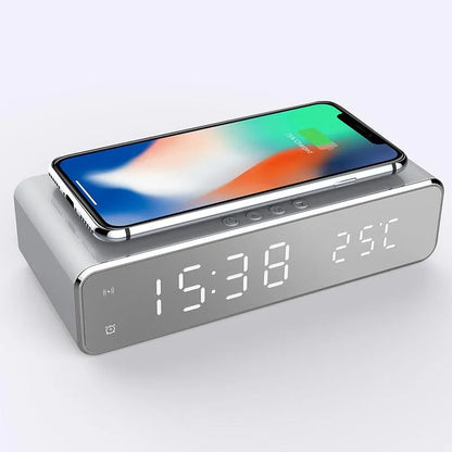 Multifunctional Phone Wireless Charger with Alarm Clock - smartgizmoshop