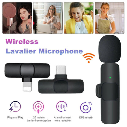 Wireless Lavalier Mini Microphone With Phone Charging - smartgizmoshop