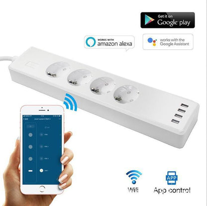 Smart Power Strip Supports Alexa Voice - smartgizmoshop