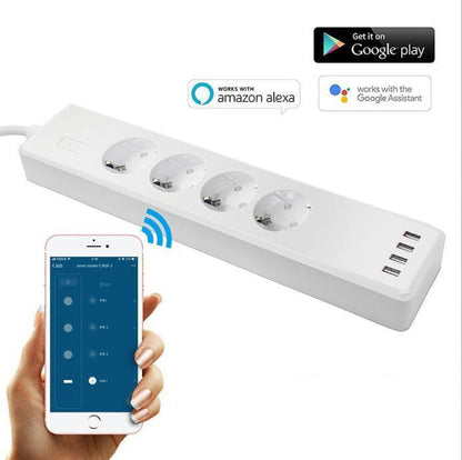 Smart Power Strip Supports Alexa Voice - smartgizmoshop