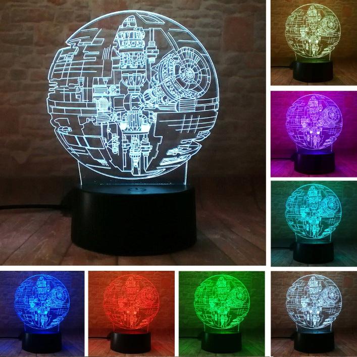 Colorful Three-Dimensional Acrylic Table Lamp - smartgizmoshop