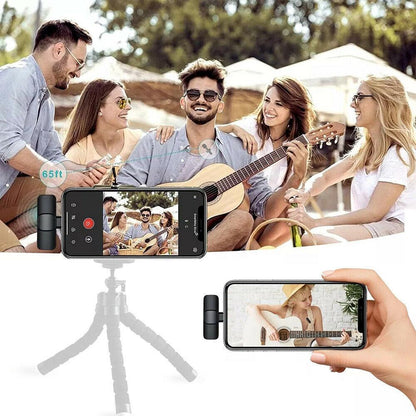 Wireless Lavalier Mini Microphone With Phone Charging - smartgizmoshop